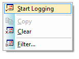 Right-Click to Start logging